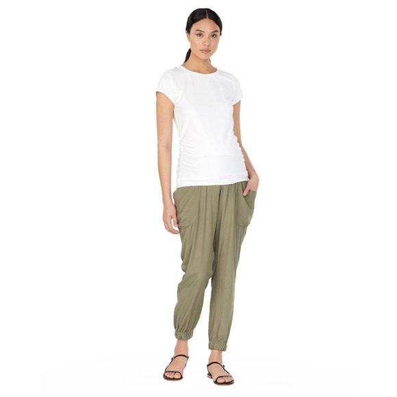 Soon Maternity Nala Relaxed Pants - Green - Picture 1 of 11